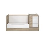 SACHA LIT COMPACT EVOLUTIF 70X140 FINITION CHENE DU BOCAGE  l105 H102 P205
