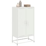 vidaXL Buffet haut rose 68 5x38 5x123 5 cm acier