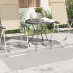 vidaXL Tapis de surface HUARTE Crème 200 x 80 cm Polyester