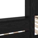 vidaXL Lit Superposé pour Enfants Chêne noir 90 x 200 cm