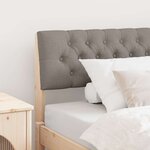 vidaXL Tête de lit capitonnée Taupe 100 cm Pin massif