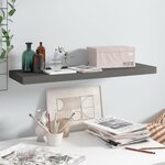 vidaXL Étagère murale flottante Gris brillant 80x23 5x3 8 cm MDF