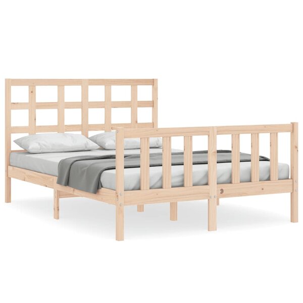 vidaXL Cadre de lit sans matelas bois de pin massif