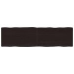 vidaXL Dessus de table bois massif traité bordure assortie
