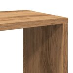 vidaXL Meuble TV chêne artisanal 80x24x32 cm bois d'ingénierie