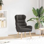 vidaXL Fauteuil relaxant Gris foncé 69 x 74 x 93 cm tissu