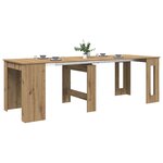 vidaXL Table à dîner 240 x 85 x 75 cm Bois d'ingénierie