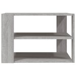 vidaXL Table basse sonoma gris 59 5x59 5x40 cm bois d'ingénierie