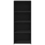 vidaXL Buffet haut noir 50x41x124 cm bois d'ingénierie