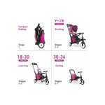 Trike Evolutif Pliable STR5 noir/rose