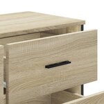 vidaXL Commode chêne sonoma 91x35 5x74 5 cm bois d'ingénierie