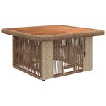 vidaXL Ensemble de salle à manger pour jardin 3 Pièces Beige et crème