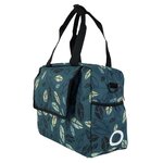 Willex sacoche de vélo city bush 19 l vert et bleu