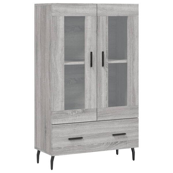 vidaXL Buffet haut sonoma gris 69 5x31x115 cm bois d'ingénierie