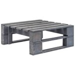 vidaXL Salon de jardin palette 6Pièces avec coussins pin imprégné de gris