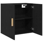 Armoire murale en chêne noir vidaXL - 60x30x60 cm  Fabriquée en bois d'ingénierie