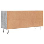 vidaXL Meuble TV gris béton 103 5x30x50 cm bois d'ingénierie