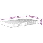 vidaXL Matelas en mousse moyennement doux 120x200 cm