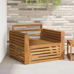 vidaXL 2 Pièce Canapé d’extérieur Naturel