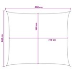 vidaXL Voile d'ombre Jaune et blanc 6 x 8 m HDPE