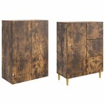 vidaXL Ensemble de Meubles 2 Pièces 66 x 34 5 x 90 cm Bois d'ingénierie