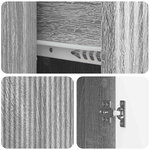 vidaXL Buffet Sonoma gris 66 x 34 5 x 90 cm Bois d'ingénierie