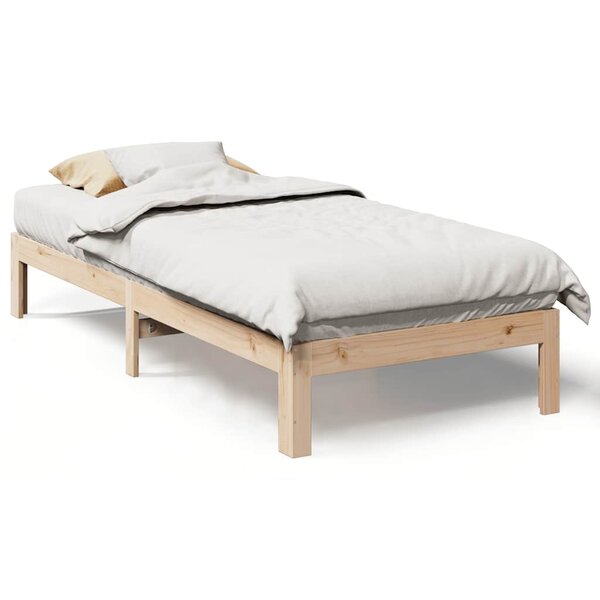 vidaXL Cadre de lit sans matelas 90x200 cm bois de pin massif