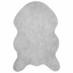 vidaXL Tapis en Fourrure Synthétique de Lapin Olite Gris 80 x 120 cm