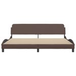 vidaXL Cadre de lit sans matelas marron 200x200 cm similicuir