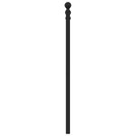 vidaXL Tête de lit métal noir 193 cm