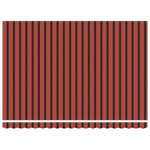 vidaXL Auvent rétractable orange et marron 4 5x3 m tissu et aluminium