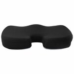vidaXL Coussin d’assise avec oreiller Noir 47 x 36 5 x 8 cm Avec filet
