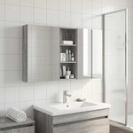 vidaXL Ensemble de Meubles de Salle de Bain 3 Pièces 130 x 14 5 x 70 cm