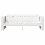 vidaXL Canapé de jardin Blanc 185.5 x 60 x 62 cm Bois massif en pin