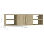 vidaXL Étagère murale Chêne sonoma 102x30x29 cm Bois d’ingénierie