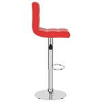 vidaXL Tabouret de bar Rouge Similicuir