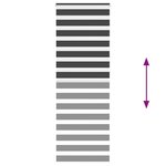 vidaXL Store zèbre noir 90x200 cm largeur du tissu 85 9 cm polyester