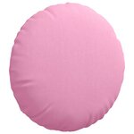 vidaXL Coussins de siège 2 Pièces Rose Ø60 x 21 cm tissu