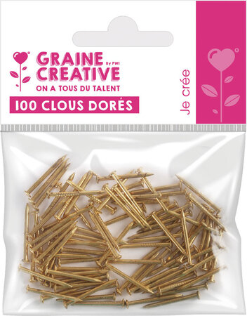 Clou doré pour String Art tableau de fil tendu x100