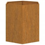 vidaXL Jardinière Rouillé 40x40x45 cm Acier corten