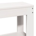vidaXL Cadre de lit sans matelas blanc 150x200 cm bois de pin massif