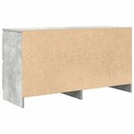 vidaXL Meuble TV gris béton 100x35x54 cm bois d'ingénierie