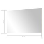 Germania Miroir de couloir Lissabon 96x60x3 cm Hêtre noble