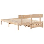 vidaXL Cadre de lit sans matelas 120x200 cm bois de pin massif