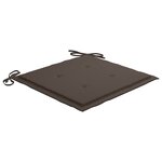 vidaXL Chaises Batavia avec coussins lot de 4 Bois de teck solide