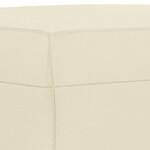 vidaXL Ensemble de canapés 4 Pièces avec coussins crème similicuir