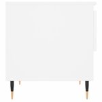 vidaXL Tables basses 2 Pièces blanc 50x46x50 cm bois d'ingénierie
