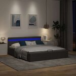 vidaXL Cadre de lit à rangement hydraulique sans matelas 180x200 cm