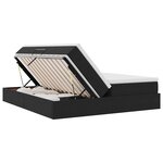 vidaXL Lit avec rangement et matelas Noir 180 x 200 cm Velours