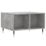 vidaXL Table basse Gris béton 60x50x36 5 cm Bois d'ingénierie